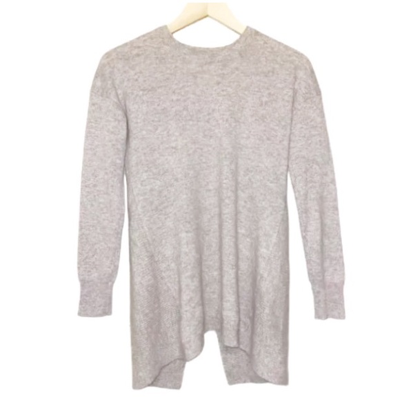 Cynthia Rowley Sweater Tunic Heather Gray Soft 100% Cashmere Size S - Picture 8 of 9